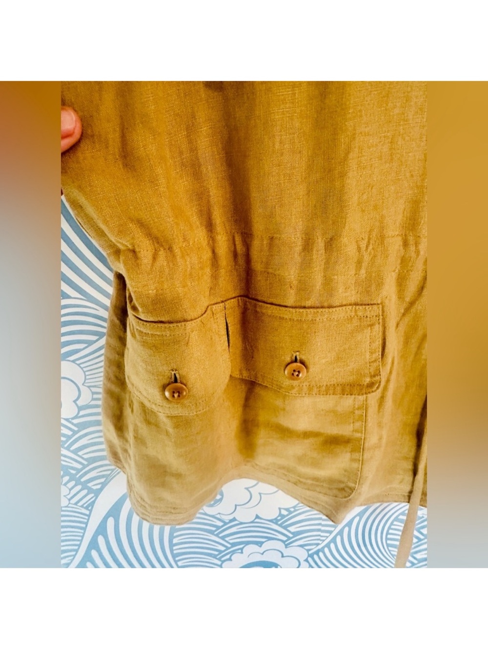 Ralph Lauren 100% Linen Relaxed Fit, Utility Vest - Picture 4 of 8